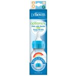 Dr.Browns láhev antikolik Options úzká 2v1 s náustkem plast modrá SB8192 270ml – Zboží Mobilmania