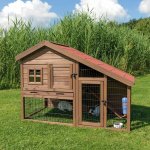 Trixie Natura králíkárna s výběhem hnědá 151 x 107 x 80 cm – Zboží Dáma