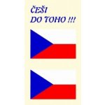 Arch Tetovací obtisky na obličej i tělo Česká vlajka 3 motiv – Zboží Dáma