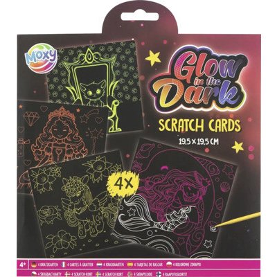 Kreativní sada na vyškrabování Princess 19,5 x 19,5 cm 4 ks – Hledejceny.cz