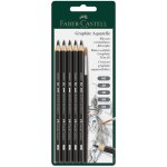 Faber-Castell Akvarelová grafitová tužka Graphite Aquarelle 5 ks plechová krabička 117805 – Zboží Živě