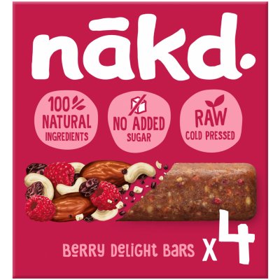 Nakd Berry Delight 4 x 35 g – Zboží Mobilmania