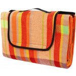CALTER ONE Pikniková deka 150 x 130 cm, oranž pruh – Zboží Dáma