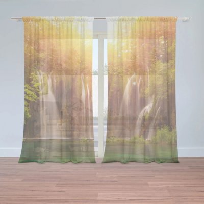 Sablio Záclony Vodopád: 2ks 150x250cm – Hledejceny.cz