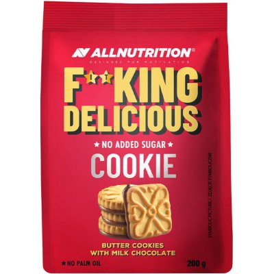 AllNutrition Fitking Cookie Butter Cookies With Milk Chocolate 200 g – Zboží Dáma