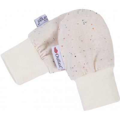 Little Angel Rukavice podšité kojenecké Outlast krémová barevné tečky/bílá káva – Zboží Dáma