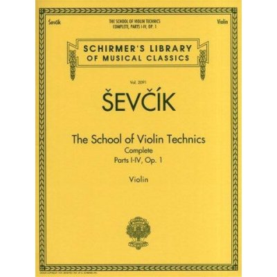 Otakar Ševčík The School Of Violin Technics Op.1 Complete noty na housle – Zboží Mobilmania