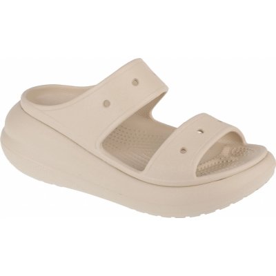 Crocs nazouváky na platformě crocs classic crush sandal 207670-2y2 béžové