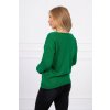 Dámský svetr a pulovr Kesi svetr s výstřihem do V Zelený