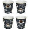 Hrnek a šálek Easy Life Porcelánové pohárky na espresso Barista 4x100 ml