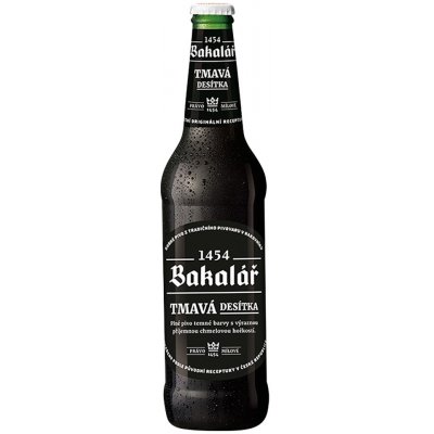 Bakalář 10 tmavá 3,9 % 0,5 l (sklo) – Sleviste.cz