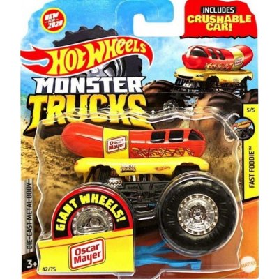 Mattel Hot Weels Monster Trucks kaskadérské kousky Oscar Mayer – Hledejceny.cz