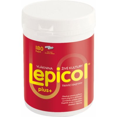 Probiotics International Lepicol Plus trávicí enzymy 180 kapslí