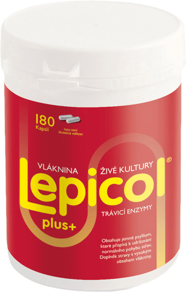 Probiotics International Lepicol Plus trávicí enzymy 180 kapslí
