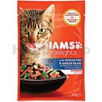 Iams Cat Adult All Breeds Ocean Fish & Green Beans In Gravy 85 g – Hledejceny.cz