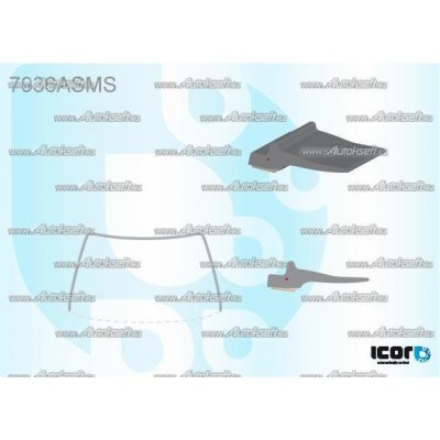 PILKINGTON Bauset čelního okna AS 7936ASMS | Zboží Auto