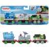 Auta, bagry, technika Fisher-Price - Kovový motorový vlak Percy Old Mine Train s vozy HHN19 HHN17