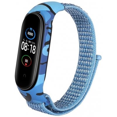 Xiaomi Mi Band 5/6 náhradní náramek Nylon maskáč Mořská MBSCZ-5NyM07 – Zboží Mobilmania