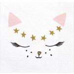 Party Deco Ubrousek kočka 33x33cm 20ks – Sleviste.cz