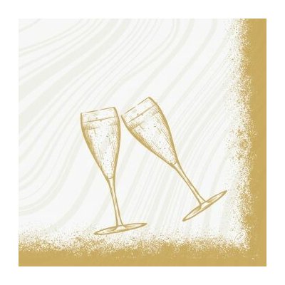 BioDunisoft Ubrousek 40x40cm SPARKLY CHEERS WHITE 60 ks – Hledejceny.cz