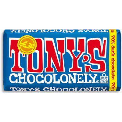 Tony’s Chocolonely hořká, pomeranč a rozmarýn 180 g – Zboží Mobilmania