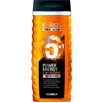 Elkos Men Power Energy 5v1 sprchový gel s mentolem 300 ml