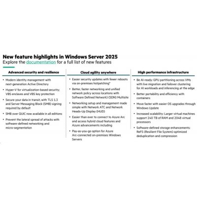 HPE Windows Server 2025 16-core Standard Reseller Option Kit P77100-A21 – Hledejceny.cz