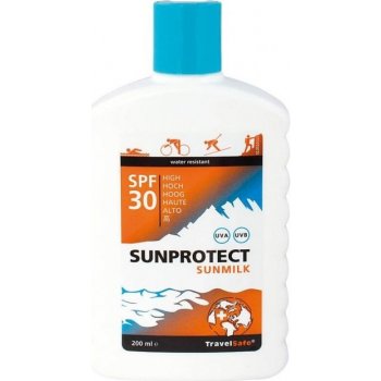 TravelSafe opalovací mléko Sunprotect SPF30 200 ml