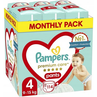 PAMPERS Premium Care Pants 4 114 ks – Zboží Mobilmania