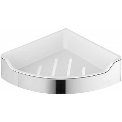 AQUALINE SAMBA rohová police do sprchy, 218x63x218mm, nerez lesk (SB109) – Zboží Mobilmania