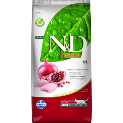 N&D Farmina Pet Foods PRIME CAT Adult Chicken & Pomegranate 5 kg – Zboží Mobilmania