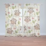 Sablio Záclony Sovy: 2ks 150x250cm – Hledejceny.cz