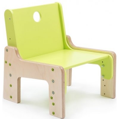 Mimimo dřevěná rostoucí židle Flora zelená