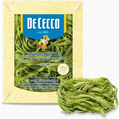 De Cecco Tagliatelle vaječné špenát 250 g – Hledejceny.cz