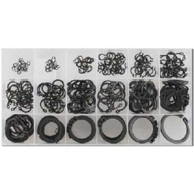 Pojistné kroužky na hřídele - vnější segrovky, průměr 3 - 32 mm, sada 300 kusů 10745287 – Zboží Mobilmania