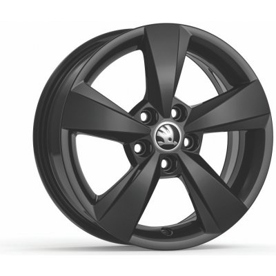 Škoda DENEB 6x15 5x100 ET38 black metallic – Sleviste.cz