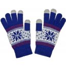Nordic dámske rukavice na dotykový displej blue
