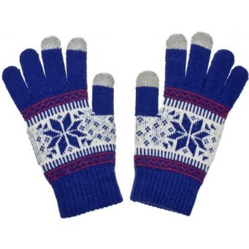 Nordic dámske rukavice na dotykový displej blue