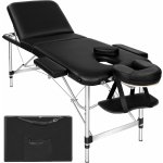 Tectake 401046 Skládací masážní lehátko 3 zóny bílá PVC – Zboží Dáma