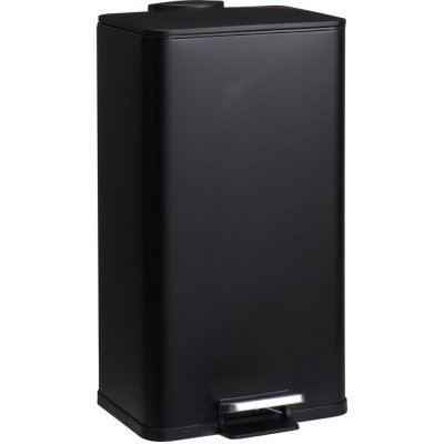 Bathroom Solutions Kovový odpadkový koš DELTA, černý, 30 l černá – Sleviste.cz