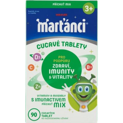 Marťánci Cucavé tablety s imunactivem příchuť mix 90 ks – Hledejceny.cz