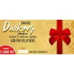 Vánoční dárkový poukaz 1 500 Kč možnosti: na e-mail – Hledejceny.cz