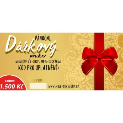 Vánoční dárkový poukaz 1 500 Kč možnosti: na e-mail – Hledejceny.cz