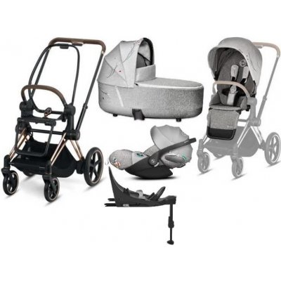 Cybex e-Priam 3.0 Kombinovaný + Cloud Z2 Autosedačka 0-13 kg + Základna Isofiox Z2 Sada 4v1 Koi Crystallized 2023 – Zbozi.Blesk.cz