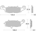 Brzdové destičky SBS přední KAWASAKI W 650 rok 99-05 – Hledejceny.cz