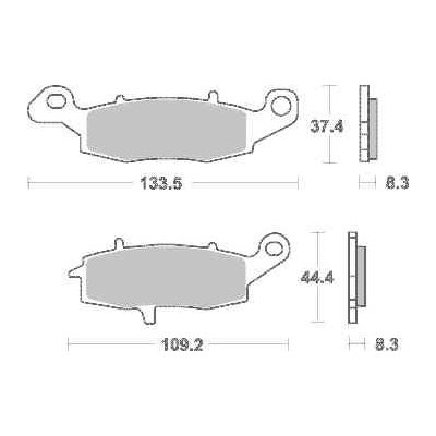 Brzdové destičky SBS přední KAWASAKI W 650 rok 99-05 – Hledejceny.cz