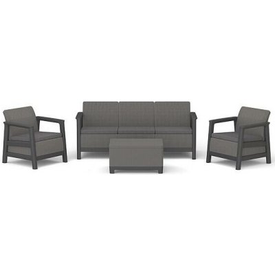 Keter SCANDI LINEA 3 SEATERS SET - Mountain Grey/Grafit – Hledejceny.cz