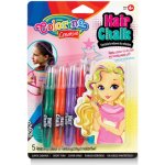 Colorino Barevné křídy na vlasy 5 barev – Zbozi.Blesk.cz