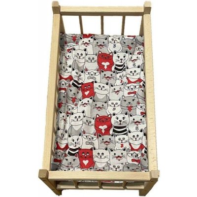 SDS Matrace do postýlky pro panenky Kočky v kině /Polyester 50x28 cm – Zboží Mobilmania
