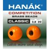 Rybářské lanko Hanák Competition Mosazná hlavička CLASSIC fluo oranžová 2,0mm 20ks
